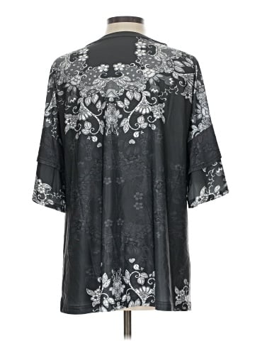 Lily by Firmiana Short Sleeve Blouse (view 2)