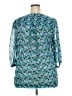 Avenue Teal 3/4 Sleeve Blouse Size 18-20 - photo 2