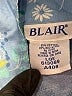 Blair Tropical Blue Short Sleeve Blouse Size L - photo 7