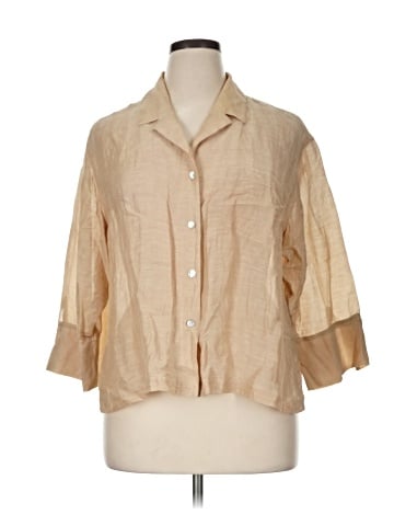 Chico's Design 3/4 Sleeve Button-Down Shirt (view 1)