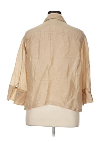 Chico's Design 3/4 Sleeve Button-Down Shirt (view 2)