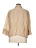 Chico's Design Color Block Tan 3/4 Sleeve Button-Down Shirt Size XL (3) - photo 2