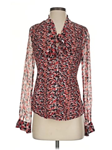 Catherine Malandrino Long Sleeve Silk Top (view 1)