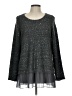 Alfani Gray Long Sleeve Top Size L - photo 1