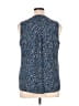 Apt. 9 100% Polyester Blue Sleeveless Blouse Size XL - photo 2