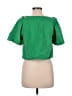 Sugarlips 100% Cotton Green Short Sleeve Blouse Size M - photo 2