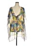 MENG Yellow Short Sleeve Blouse Size XL - photo 1
