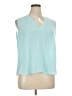 Worthington 100% Polyester Teal Sleeveless Blouse Size XL - photo 1