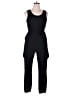 Derek Heart 100% Polyester Solid Black Jumpsuit Size XL - photo 1
