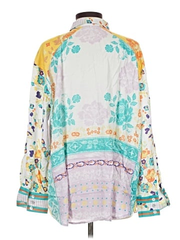 Tru Luxe Jeans Long Sleeve Blouse (view 2)