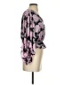 Sugarlips 100% Polyester Floral Pink Purple 3/4 Sleeve Blouse Size XS - photo 4