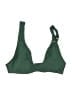 Quince Solid Green Swimsuit Top Size S - photo 1