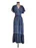 Max Studio 100% Polyester Blue Casual Dress Size XS - photo 1