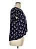 Cato 100% Rayon Blue Short Sleeve Top Size XL - photo 4