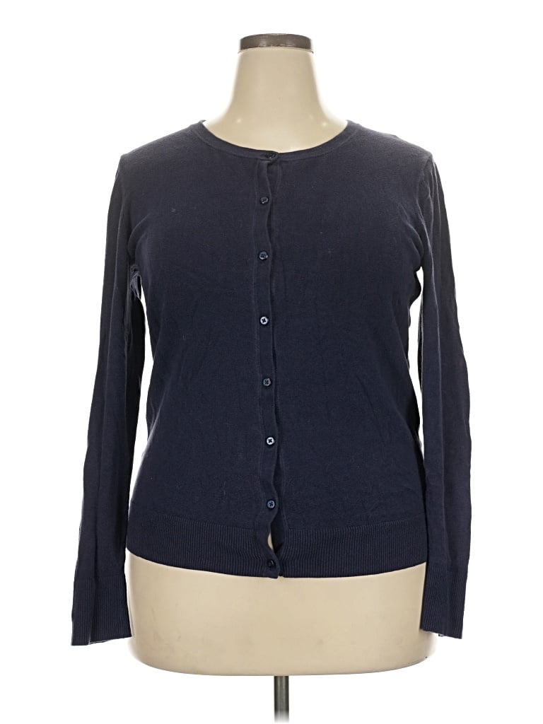 Pre-owned Merona Cardigan Sweater In Blue