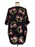 Lularoe Floral Black 3/4 Sleeve T-Shirt Size 24 - 26 - photo 2
