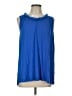 Soft Surroundings Blue Sleeveless Blouse Size L - photo 1