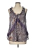 Bisou Bisou Purple Sleeveless Blouse Size L - photo 1