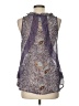 Bisou Bisou Purple Sleeveless Blouse Size L - photo 2