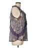 Bisou Bisou Purple Sleeveless Blouse Size L - photo 4