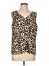Jennifer Lopez Tan Sleeveless Blouse Size L - photo 1