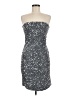 Noisy May 100% Polyester Stars Silver Cocktail Dress Size M - photo 1