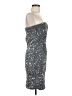Noisy May 100% Polyester Stars Silver Cocktail Dress Size M - photo 4