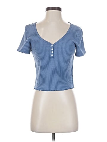 American Eagle Outfitters Short Sleeve Henley (view 1)