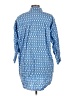 Zara Blue 3/4 Sleeve Button-Down Shirt Size L - photo 2