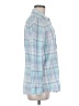 Gap Plaid Blue Long Sleeve Button-Down Shirt Size M - photo 4