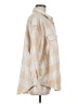 Aerie Plaid Tan Long Sleeve Button-Down Shirt Size M - photo 4