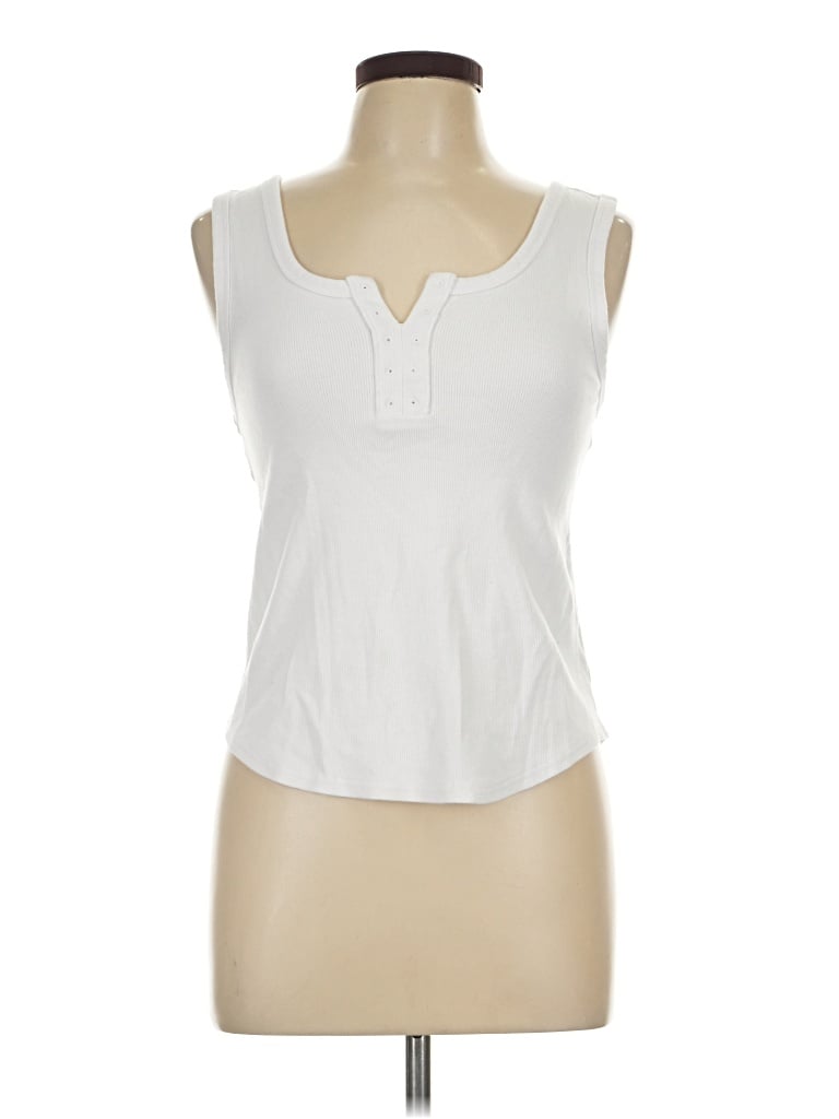 Pre-owned New In Sleeveless T-shirt In White
