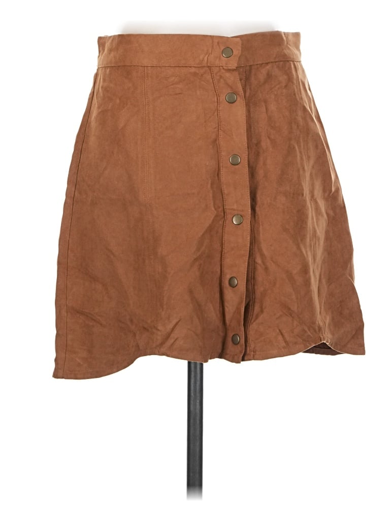 Pre-owned Re:named Casual Skirt In Brown