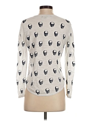 Skull Cashmere Long Sleeve T-Shirt (view 2)