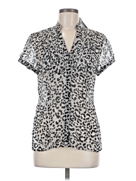 Express Design Studio Short Sleeve Silk Top