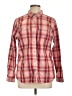 Eddie Bauer Plaid Red Long Sleeve Blouse Size L - photo 1
