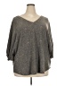 Lularoe Gray 3/4 Sleeve T-Shirt Size 24 - 26 - photo 1