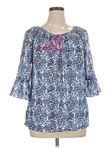 Milly 3/4 Sleeve Blouse (view 1)
