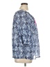 Milly Blue 3/4 Sleeve Blouse Size XL - photo 4