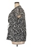 Free 2 luv 100% Polyester Animal Print Black Short Sleeve Blouse Size 3X (estimated) - photo 5