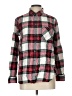 Old Navy 100% Cotton Plaid Red Long Sleeve Button-Down Shirt Size L - photo 1