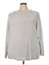 Ann Taylor LOFT Silver Pullover Sweater Size 24 - 26 - photo 1