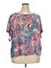Ruby Rd. Blue Short Sleeve Blouse Size 3X - photo 1