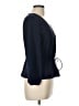J.Crew 100% Polyester Blue Long Sleeve Blouse Size 12 (petite) - photo 4