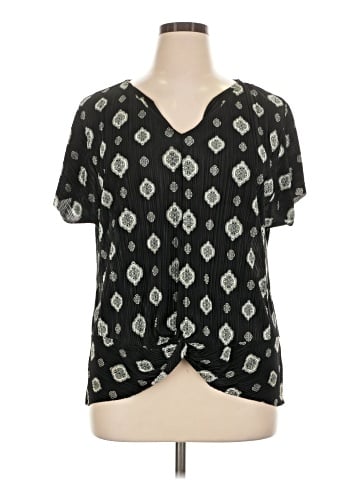 Dana Buchman Short Sleeve Blouse (view 1)