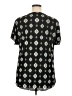 Dana Buchman 100% Polyester Black Short Sleeve Blouse Size XL - photo 2
