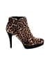 Stuart Weitzman Animal Print Brown Ankle Boots Size 7 - photo 1