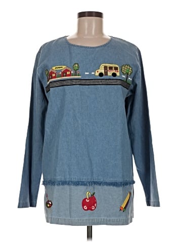 The Quacker Factory Long Sleeve Blouse (view 1)