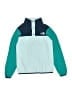 The North Face Color Block Teal Pullover Sweater Size 10 - 12 - photo 1