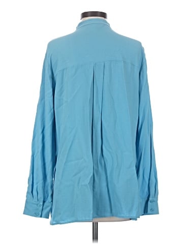 Eileen Fisher Long Sleeve Silk Top (view 2)